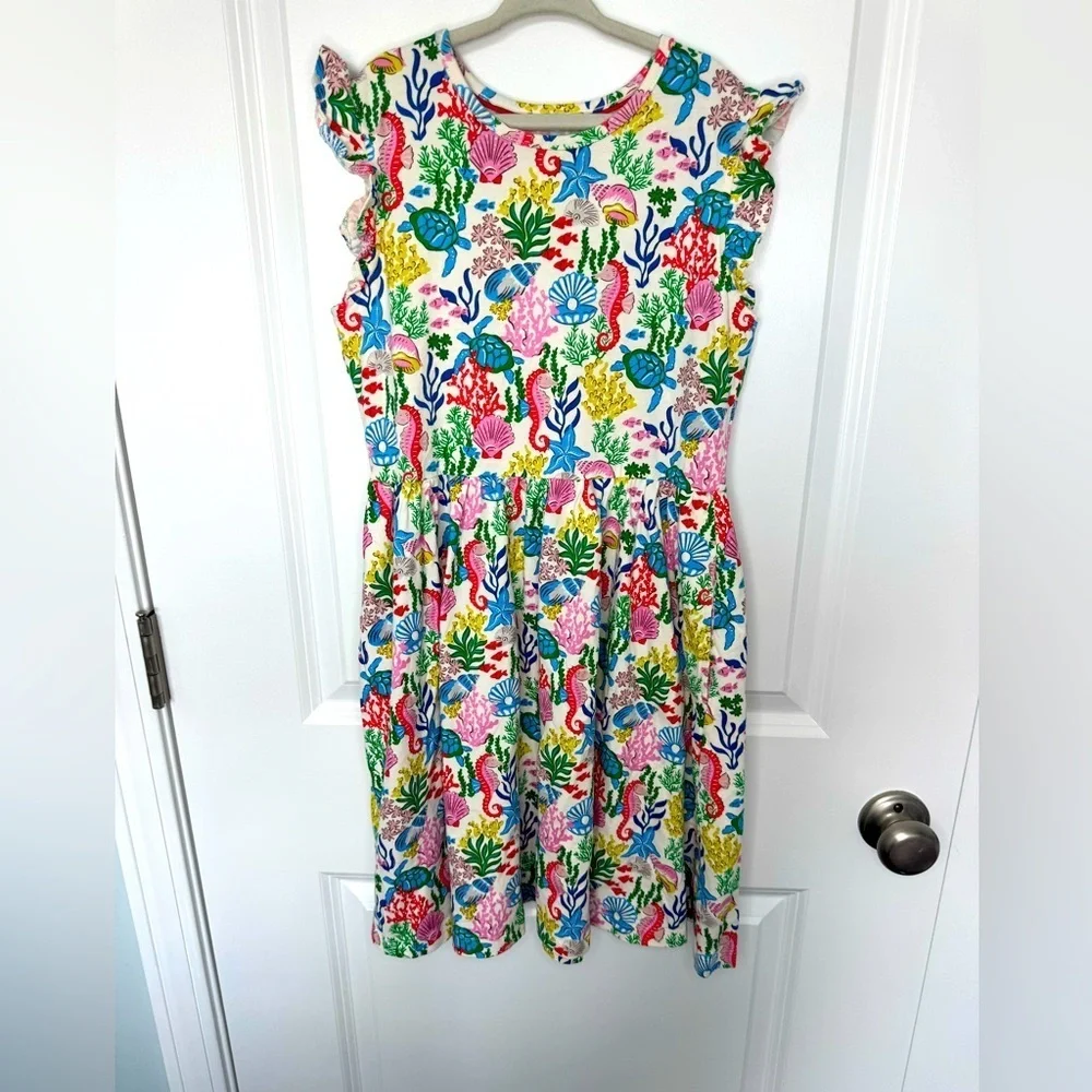 Mini Boden Coral Cove Sleeveless Dress Girls Size 11-12Y - Picture 5 of 6